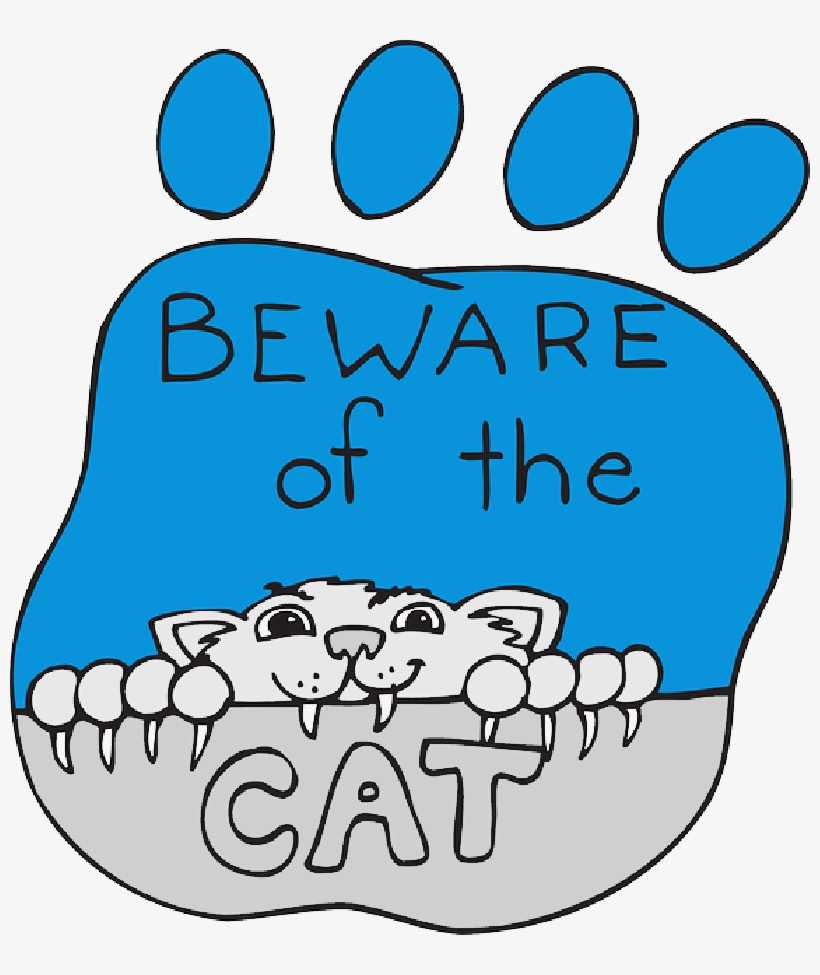 Print, Cartoon, Paw, Pet, Animal, Claws, - Cartoon Cat Clawing, transparent png download