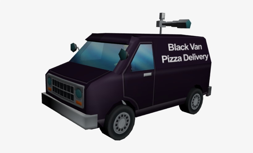 Pizzavan - Simpsons Hit And Run Black Van, transparent png download
