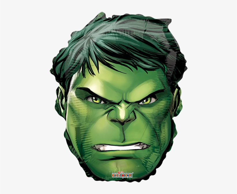 Avengers Assemble Hulk Cartoon Face Transparent PNG 600x600 Free 
