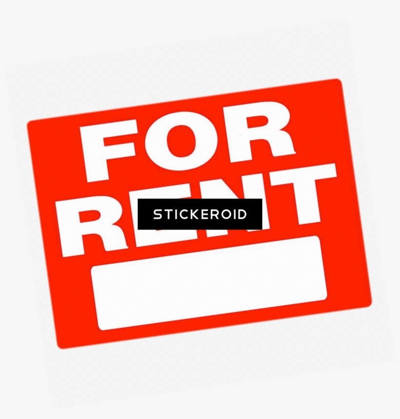 For Rent Rectangular Sign, transparent png download