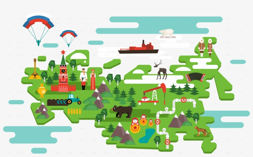 Infographics About Russia, transparent png download