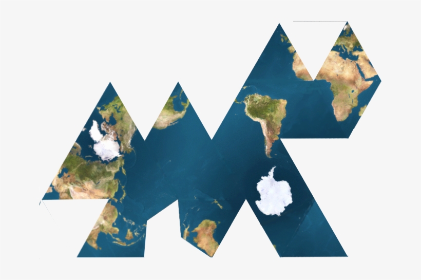Dymaxion Map Ocean, transparent png download