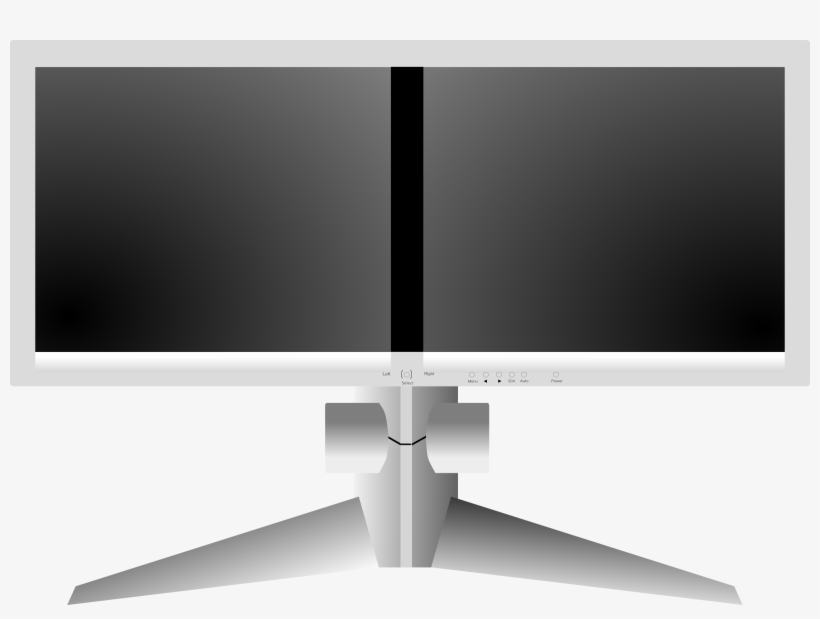 This Free Icons Png Design Of Doublesight Dual Monitor, transparent png download