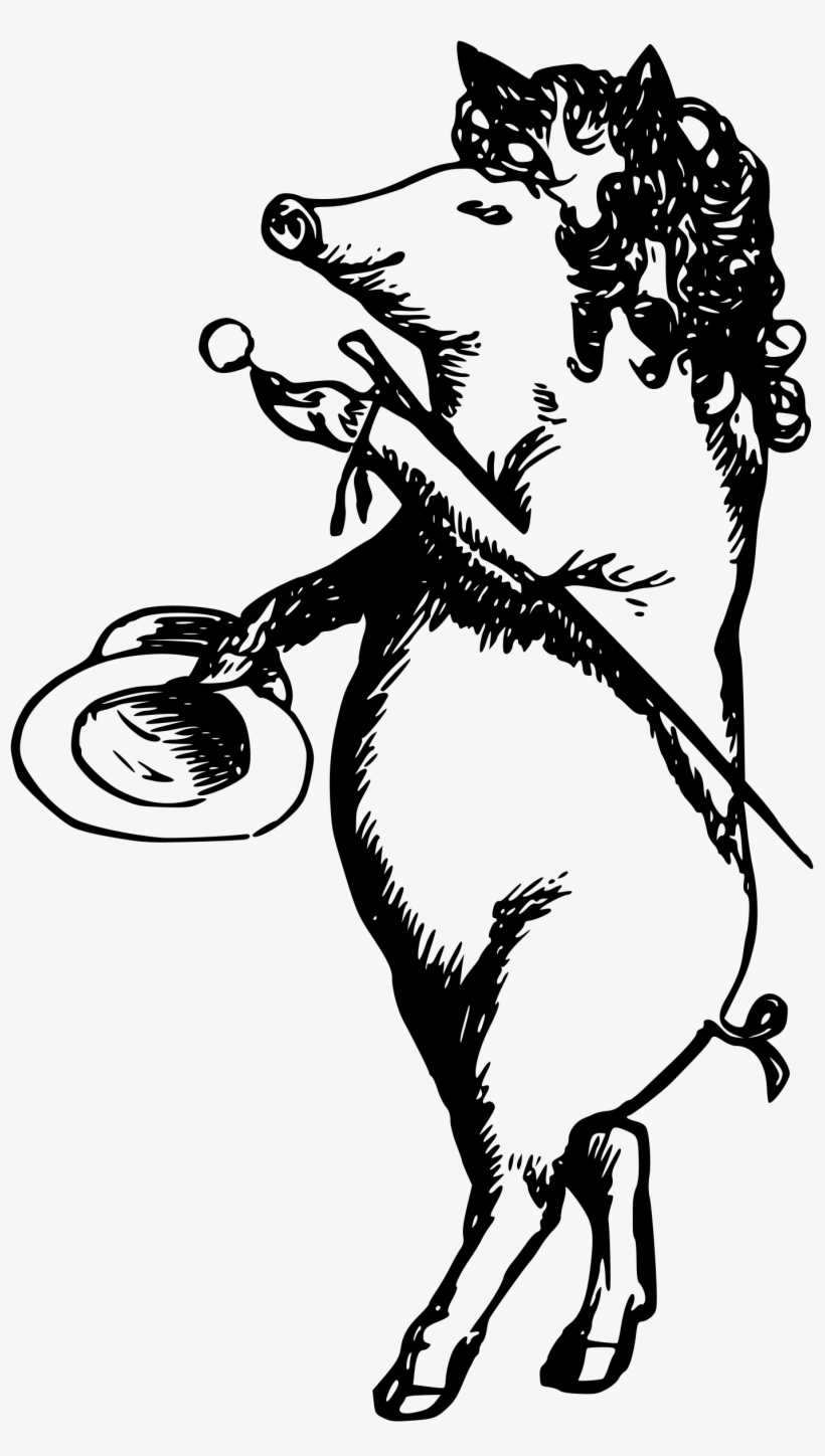 This Free Icons Png Design Of Gentleman Pig, transparent png download