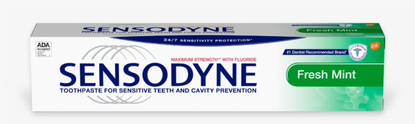 Sensodyne Toothpaste In Fresh Mint, transparent png download