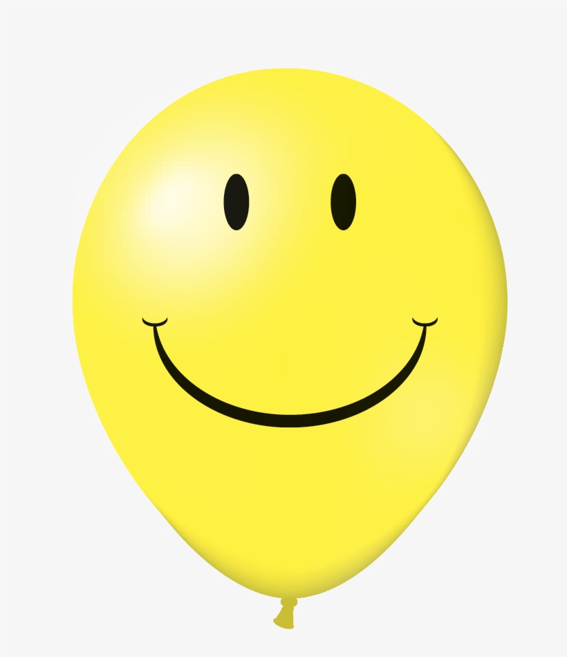 V-t™ 17” Latex Balloons “smiley”, transparent png download
