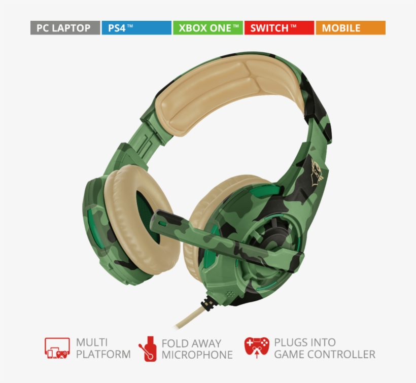 Trust Gxt 310c Radius Gaming Headset, transparent png download