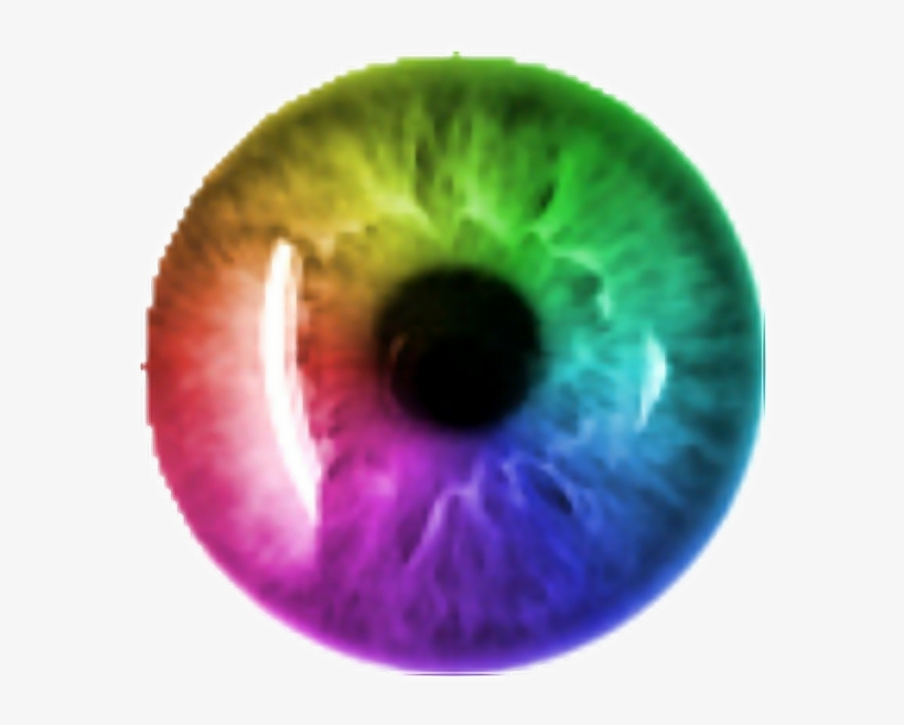 Sticker Rainbow Eyecontact Rainboweye, transparent png download