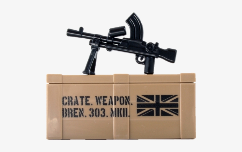 Bren Gun And Printed Crate, transparent png download