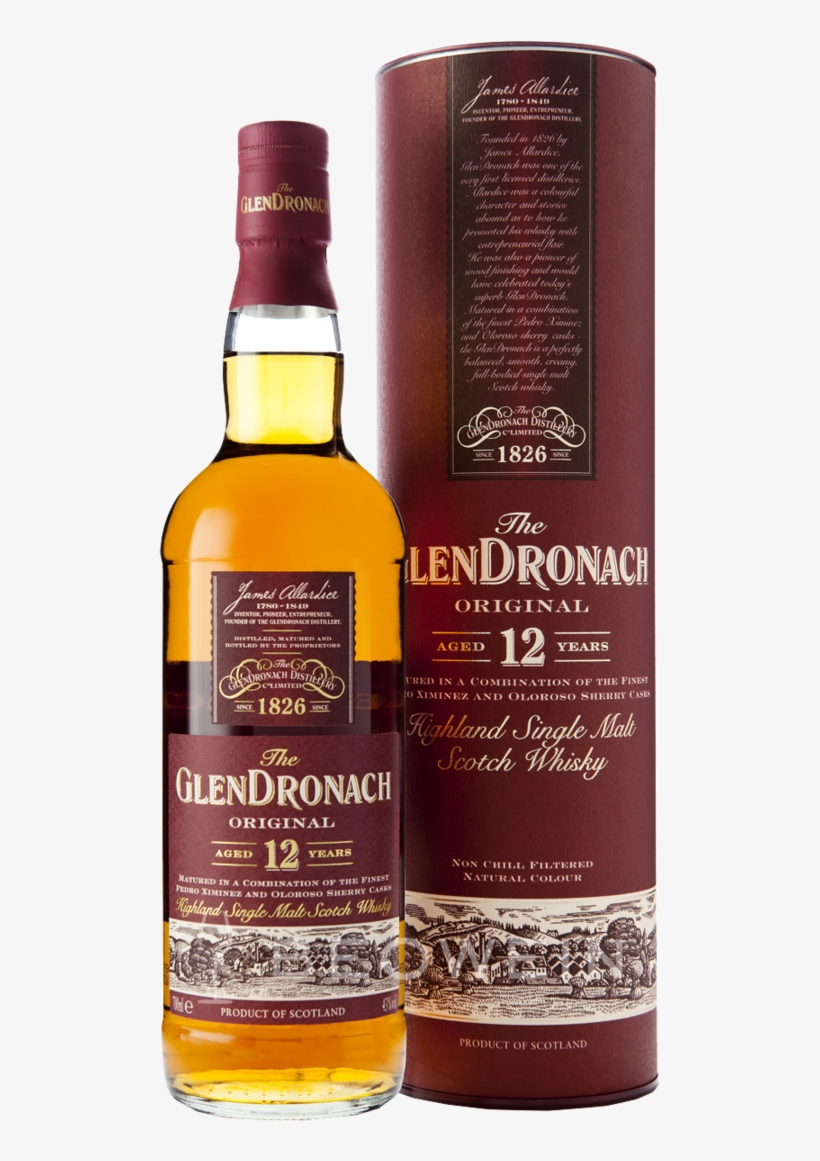 Glendronach 12 Year Old Original 0,7 L, transparent png download