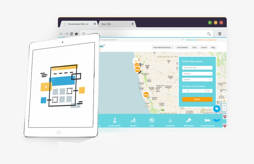Web Design Service Page Image, transparent png download