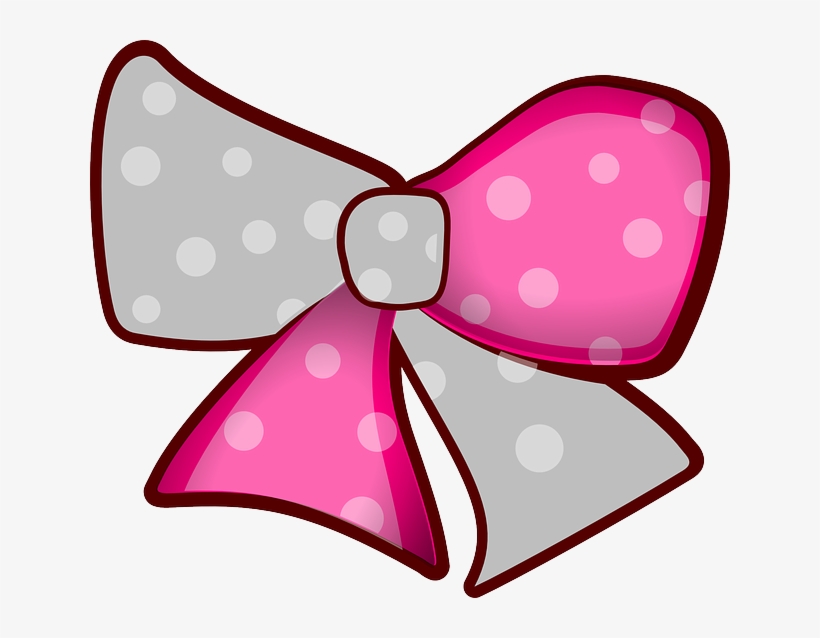 Bow, Ribbon, Polka Dots, Decoration, Celebration, Gift, transparent png download