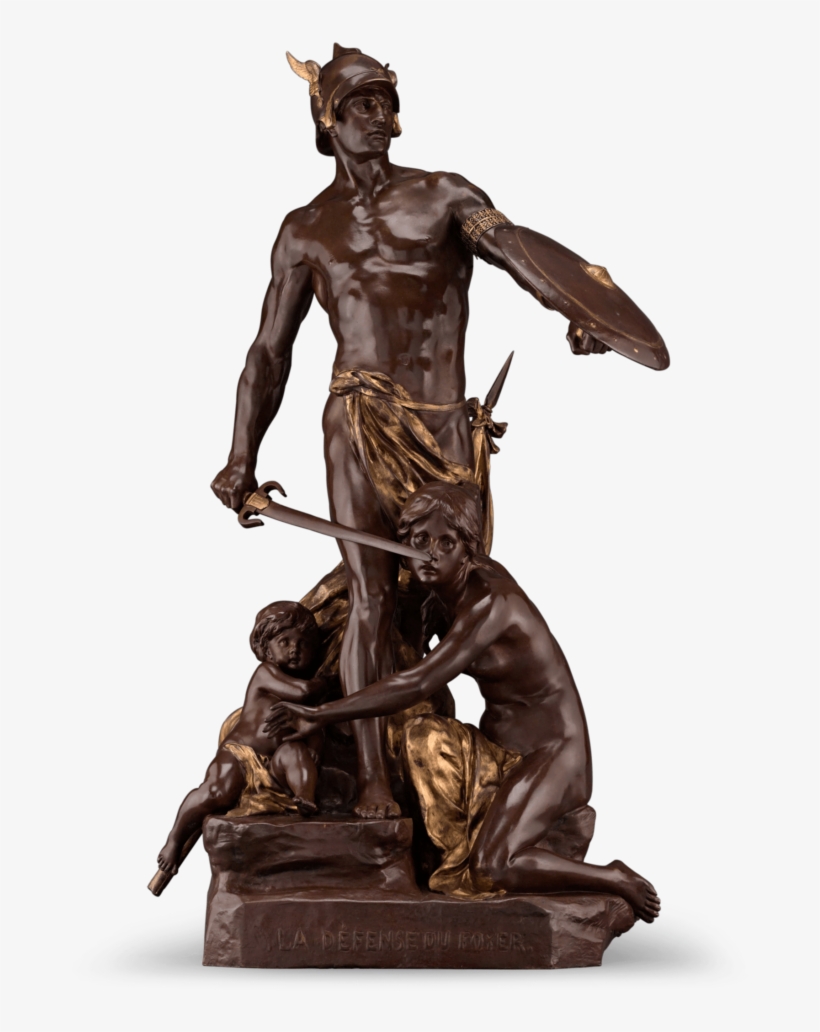 La Défense Du Foyer By Famed French Sculptor Émile-louis, transparent png download
