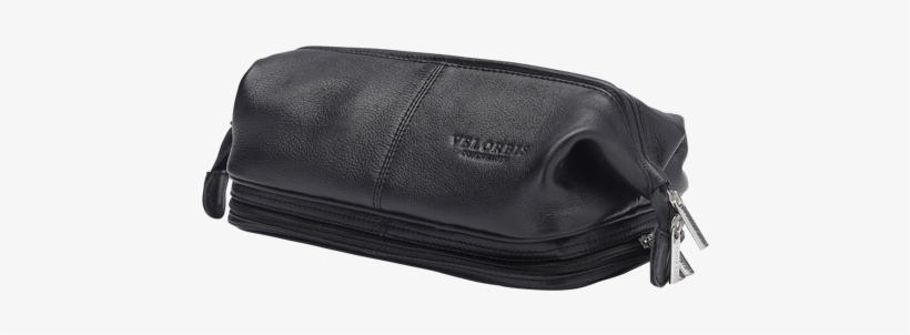 Wash Bag Leather Black Side, transparent png download