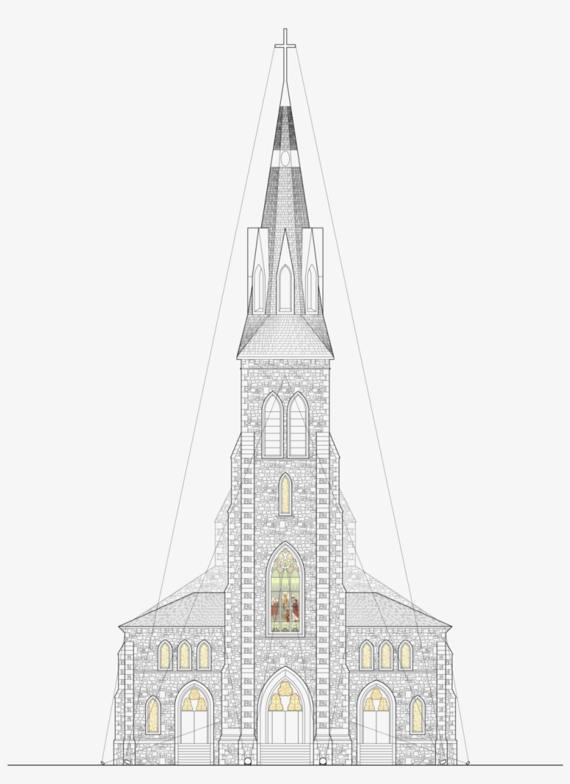 St Patrick's Elevations-website, transparent png download
