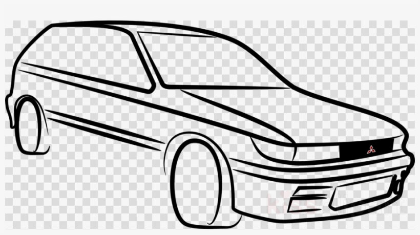 Mitsubishi Colt Art Clipart Mitsubishi Colt Car, transparent png download