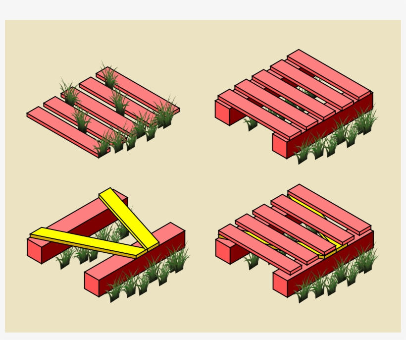 Isometric Boardwalk Underlay Example, transparent png download