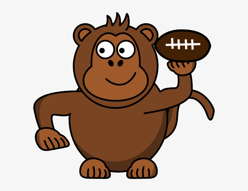 How To Set Use Monkey Football Svg Vector, transparent png download