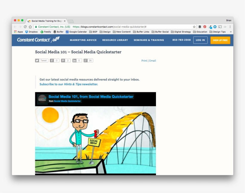 Social Media Kickstarter With Constant Contact, transparent png download