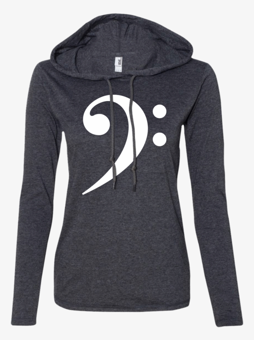 Bass Clef T-shirt Hoodie, transparent png download