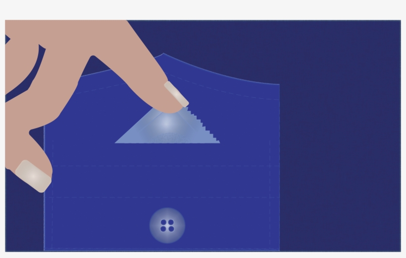 Condom In Shirt Pocket, Being Touched By A Hand, transparent png download