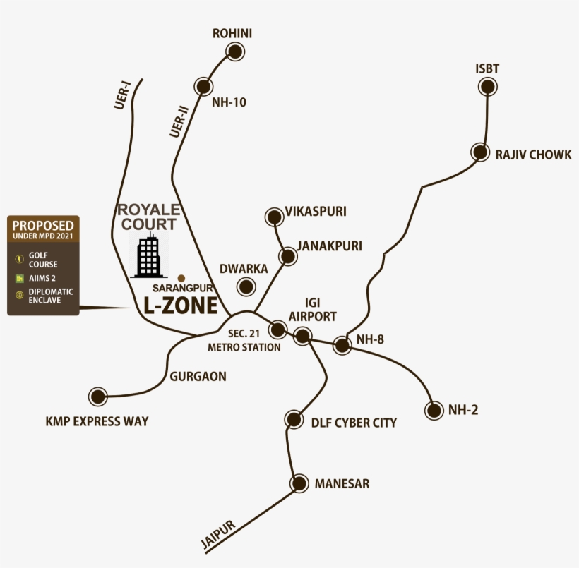 Joycity Royal Court India Location Map, transparent png download