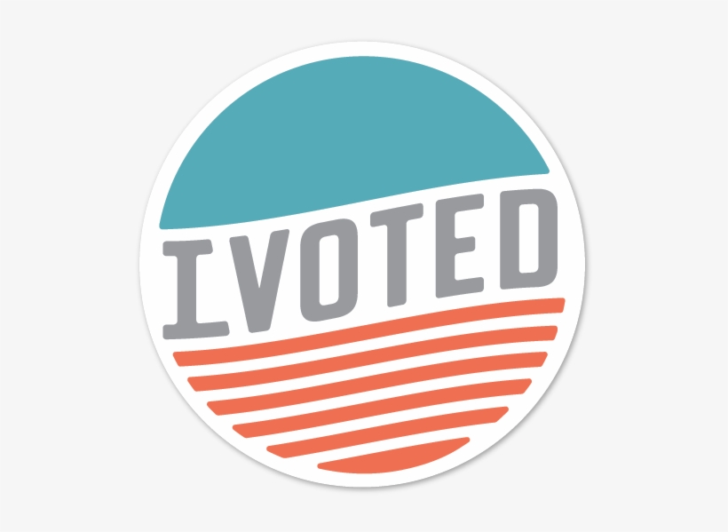 I Voted Vote America Graphic Design Typography, transparent png download