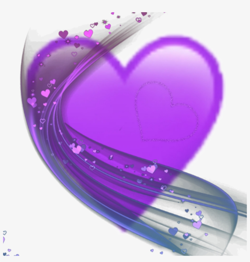 Purple Hearts Png, transparent png download