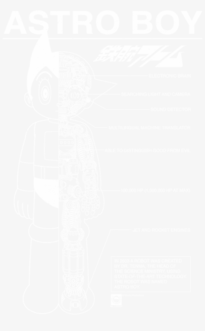 Astro Boy Schematics Toddler T-shirt, transparent png download