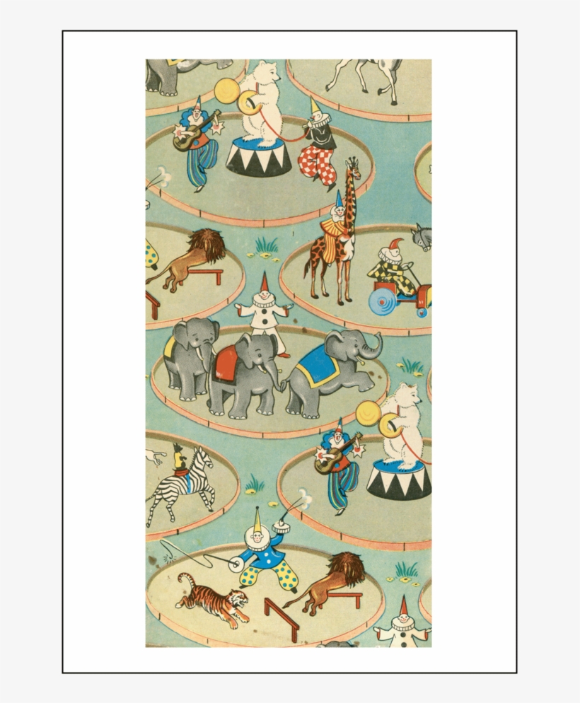 Vintage Circus Card Set, transparent png download