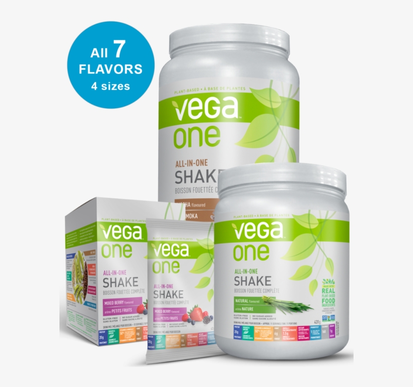 Image Of Vega All In One Shake Showing Different Sizes, transparent png download
