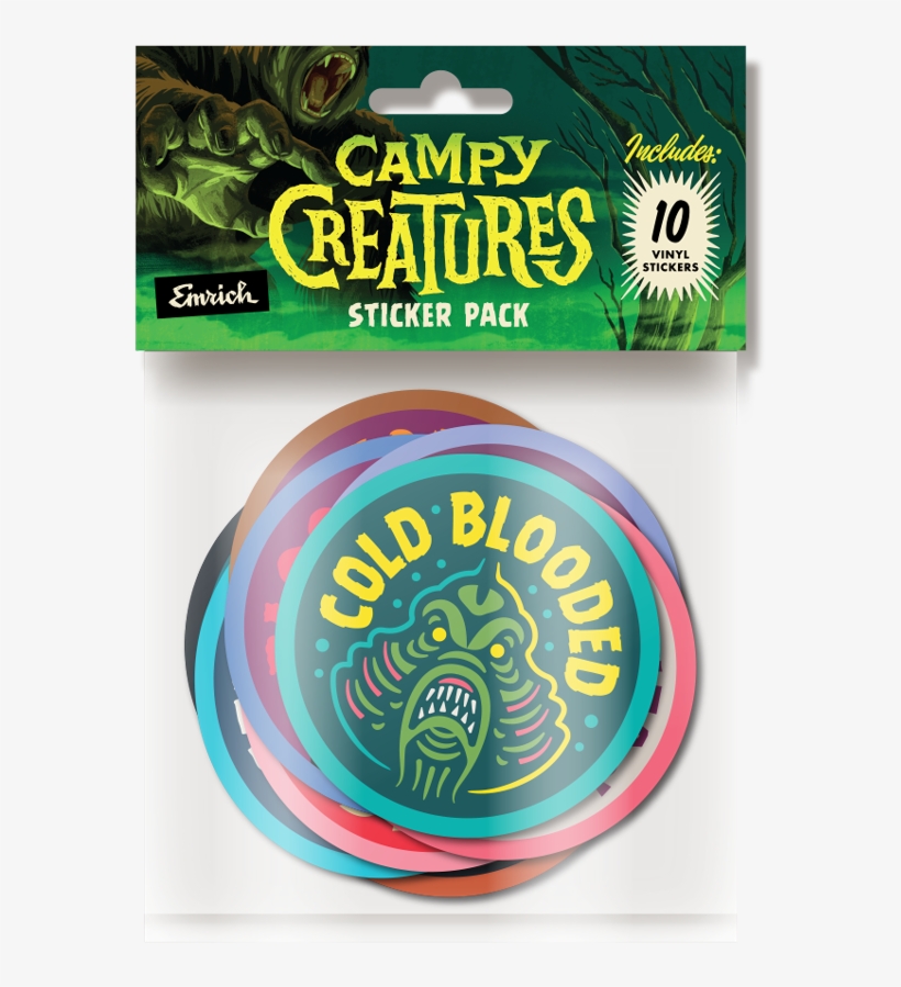 Campy Creatures Sticker Pack, transparent png download