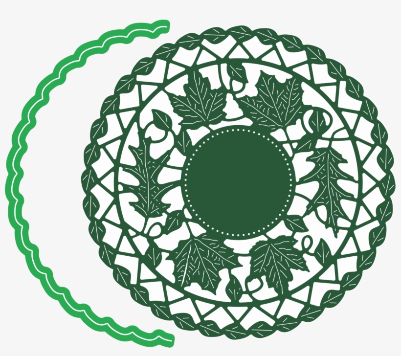 Fall Leaf Doily W/angel Wing, transparent png download