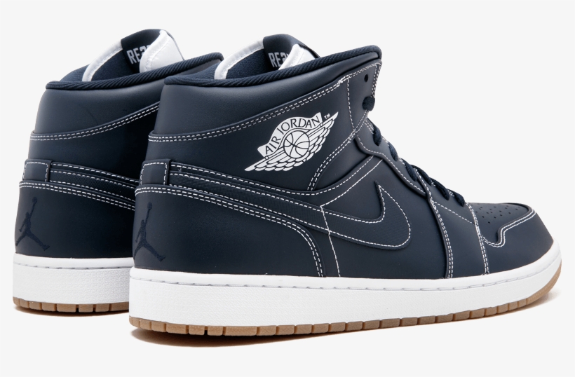 Nike Air Jordan Retro 1 Mid Mid Mid Re2pect Derek Jeter, transparent png download