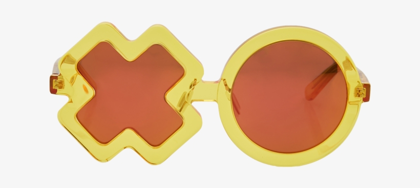 Yellow Jelly Xo Sunglasses, transparent png download