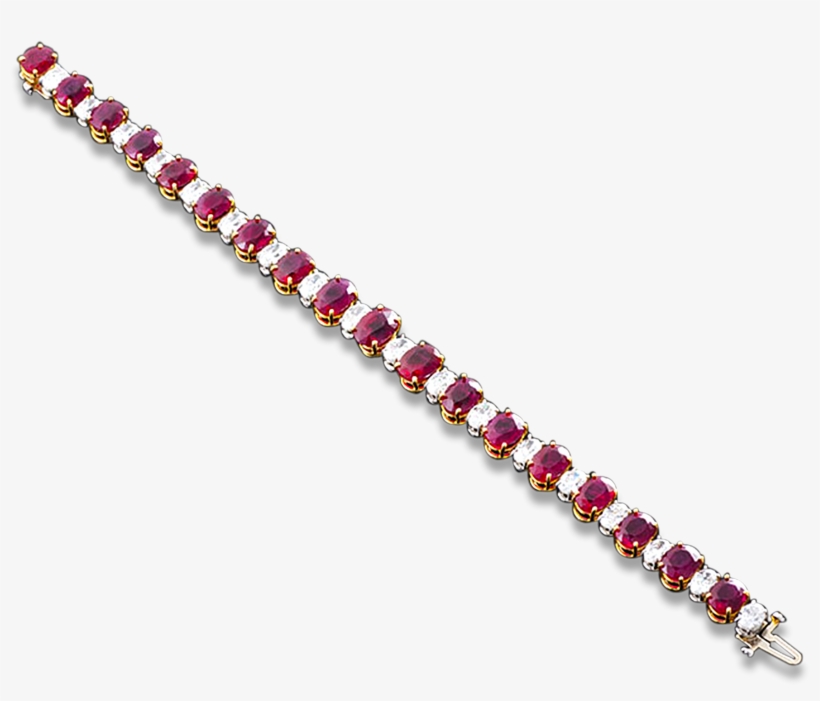 Burma Ruby And Diamond Bracelet,, transparent png download