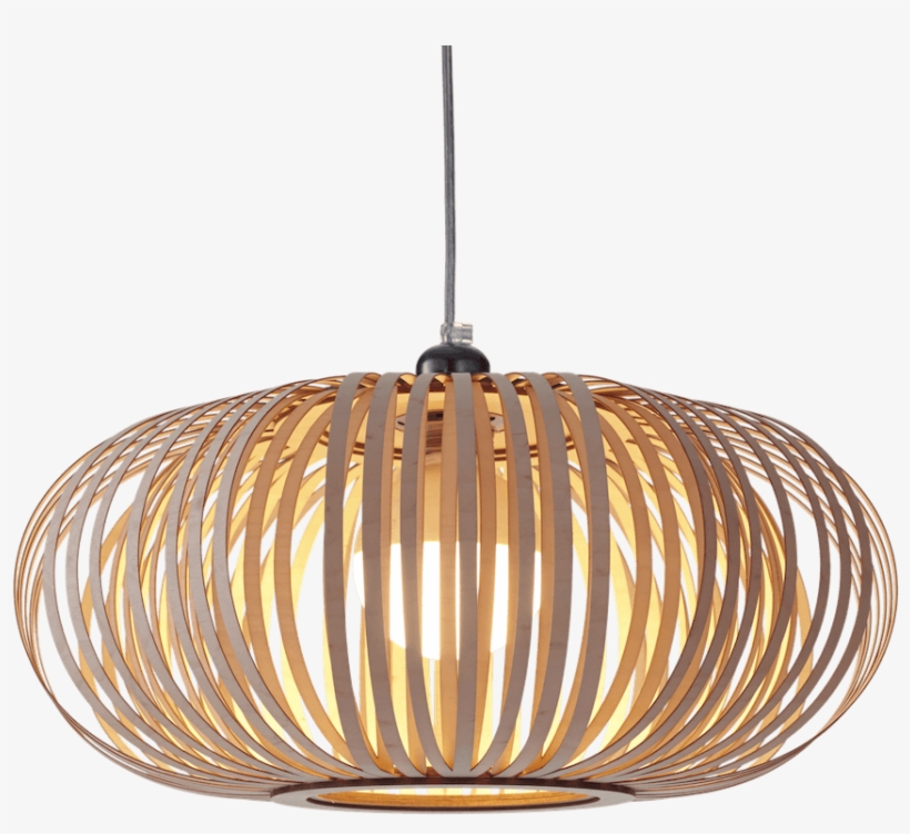 Stripes N° 2 Modern Wooden Pendant Light, transparent png download