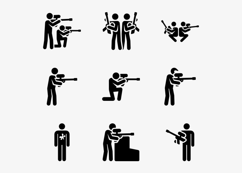 Paintball Pictograms, transparent png download