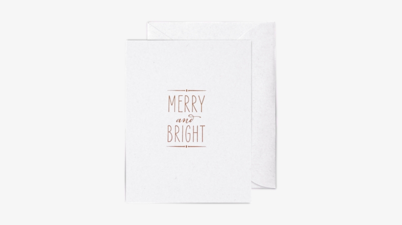 Merry & Bright A2 Letterpress Cards, transparent png download