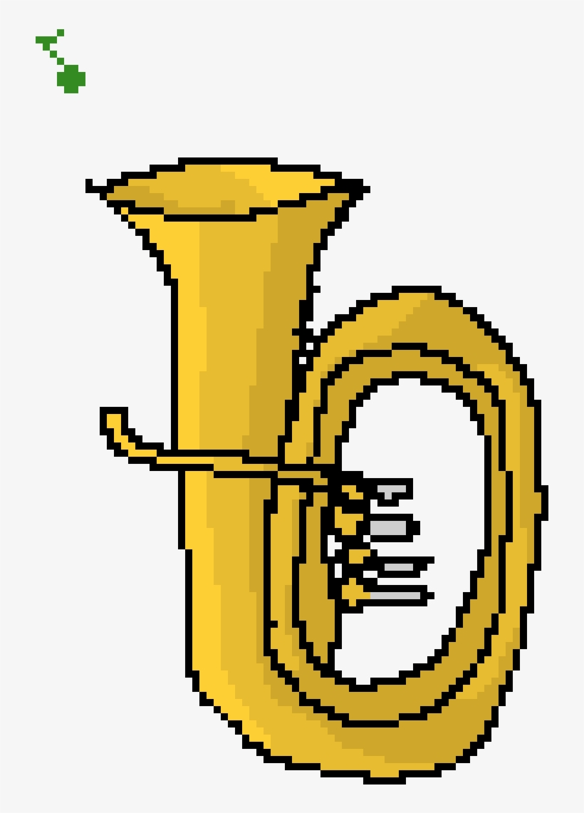 Tuba - Pixel Art, transparent png download