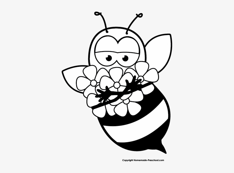 Click To Save Image - Bee With Flower Clipart, transparent png download