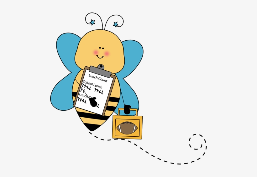 Bee Lunch Counter Clip Art - Bee School Clip Art, transparent png download