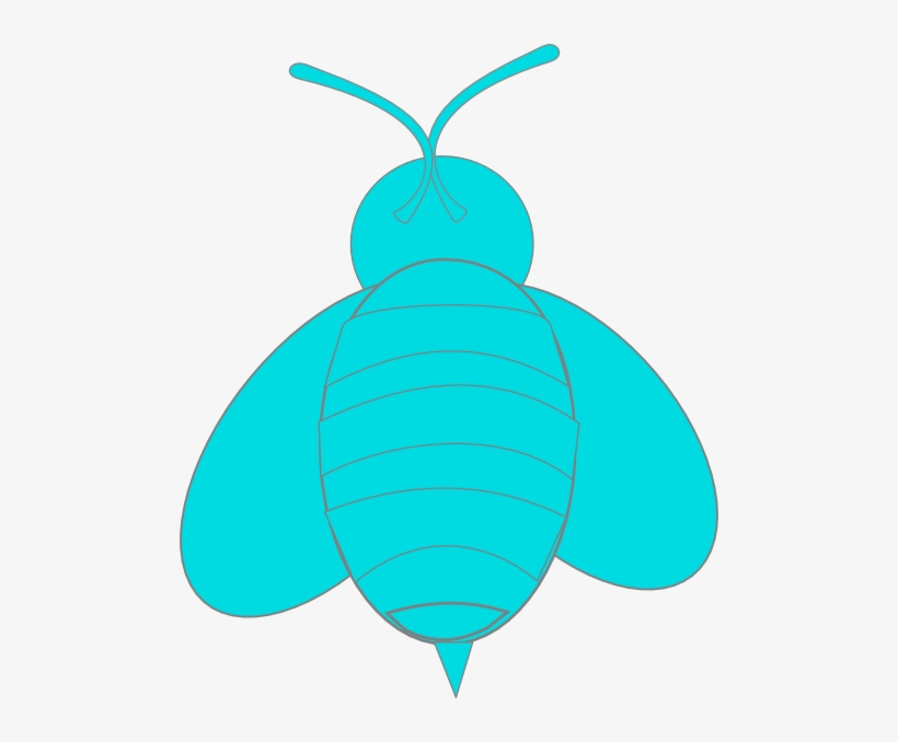 Blue Bee Svg Clip Arts 492 X 598 Px, transparent png download