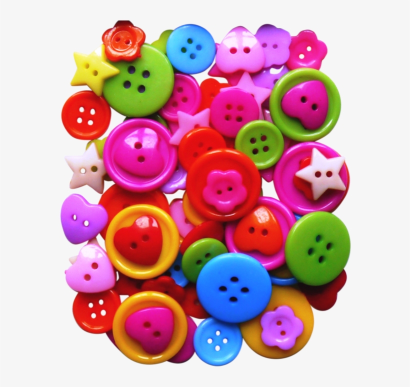 75 Buttons Assorted Colours, transparent png download
