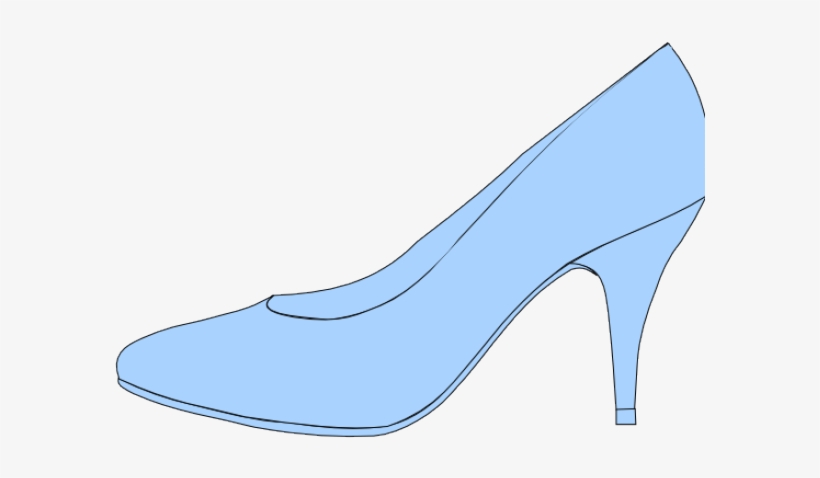 Shoe Clipart Glass - Cinderella Shoe Clipart, transparent png download