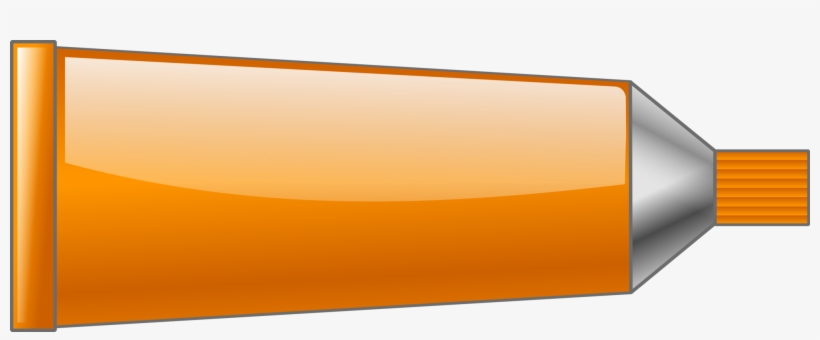 Color Orange Paint Red Tube - Colour Orange Clip Art, transparent png download