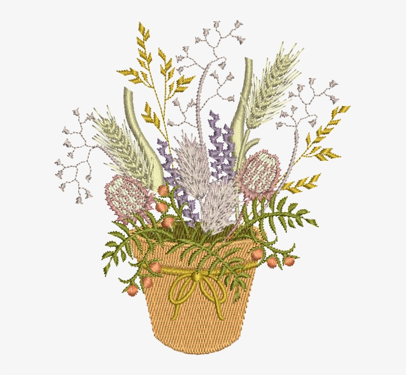 Wildflowers In Pot - Bouquet, transparent png download