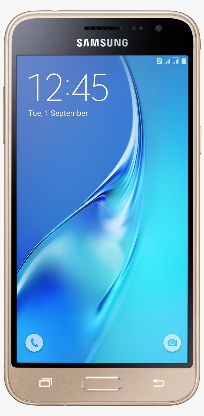 Samsung Galaxy J - Samsung Galaxy J3 2016 Single Sim Gold, transparent png download