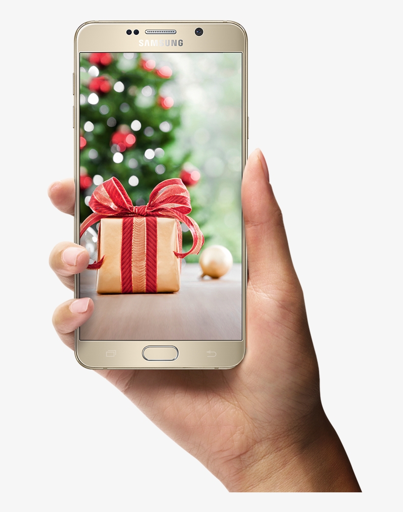 Phone In Hand Png Image - Holiday Wine Gift Bag - Magical Moments, transparent png download