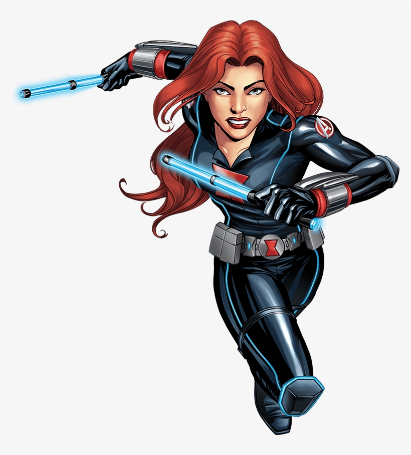 Black Widow - Female Superheroes Transparent, transparent png download